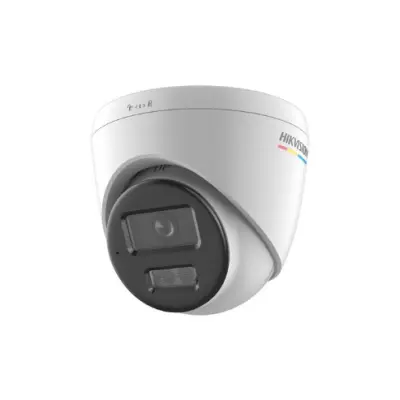 HIKVISION DS-2CD1347G3-LIUF/SRB ColorVu 3.0 Turret IP 4MP 2.8 mm con Ranura Sd, Altavoz y Luz Estrob Roja y Azul
