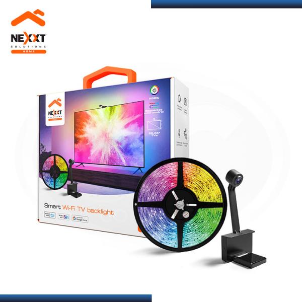  NEXXT NHB-S615 kit cinta LED inteligente y cámara Wi‑Fi para TV 55‑65" 