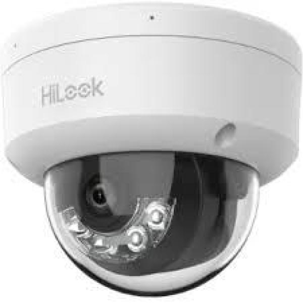 HILOOK IPC-D140H-A-LU Cámara IP Domo 4MP 1440P Lente 2.8mm IR 30m Audio PoE IP67 IK10