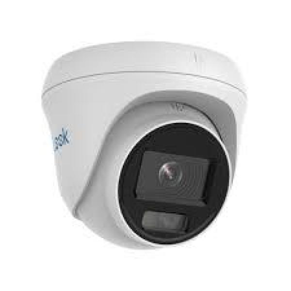 HILOOK IPC-T229H-A-LU Cámara IP Torreta ColorVu 2MP 1080P 24/7 Color Lente 2.8mm Luz Blanca 30m Audio PoE IP67
