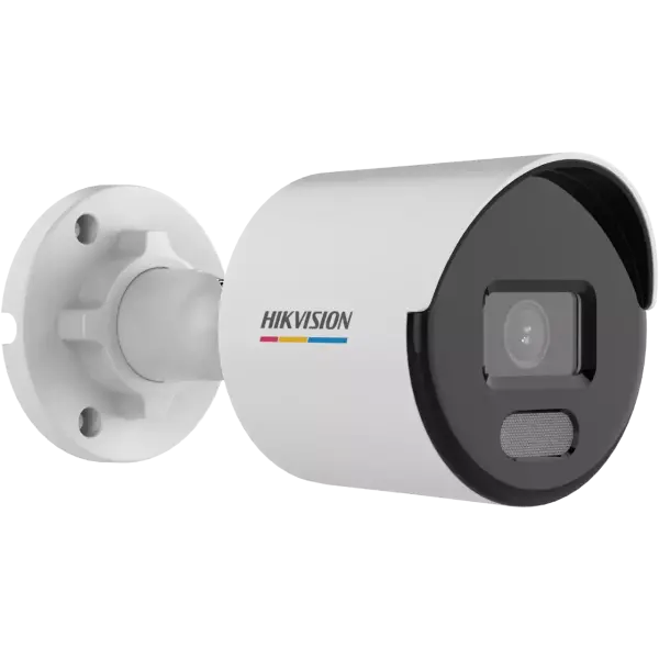  HIKVISION DS-2CD1027G2-LUF Cámara IP bullet fija ColorVu 2MP MD 2.0 lente 2.8mm luz blanca 30m micrófono PoE 