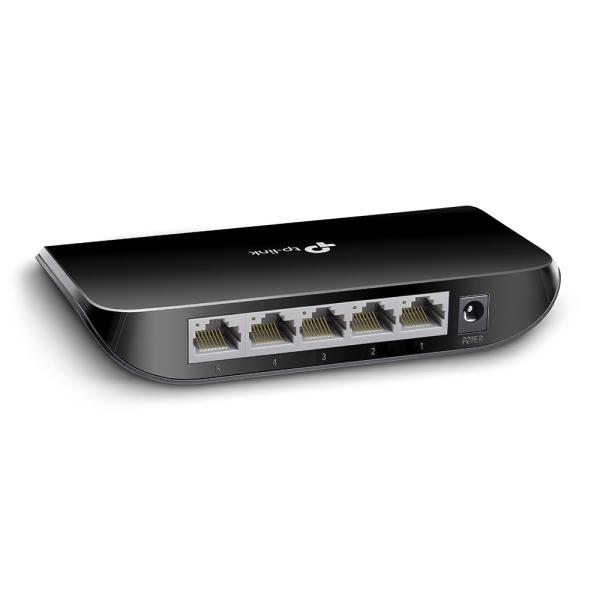  TP-LINK TL-SG1005D Switch escritorio 5 puertos Gigabit 10/100/1000Mbps no administrado plug and play carcasa plástica 