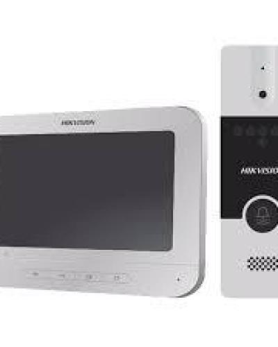  HIKVISION DS-KIS202T Kit videoportero analógico 4 hilos monitor 7" + frente de calle metálico 1080p 