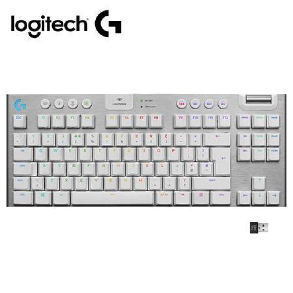 LOGITECH G915 TKL teclado gaming mecánico inalámbrico LIGHTSPEED RGB blanco