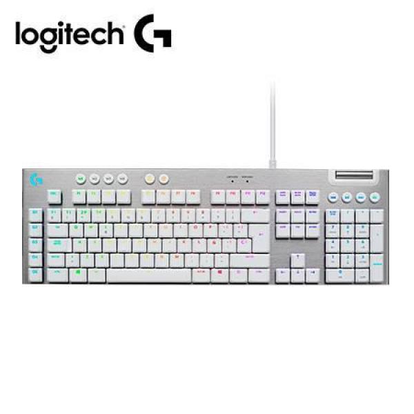 LOGITECH G815 teclado gaming mecánico bajo perfil LIGHTSYNC RGB táctil blanco