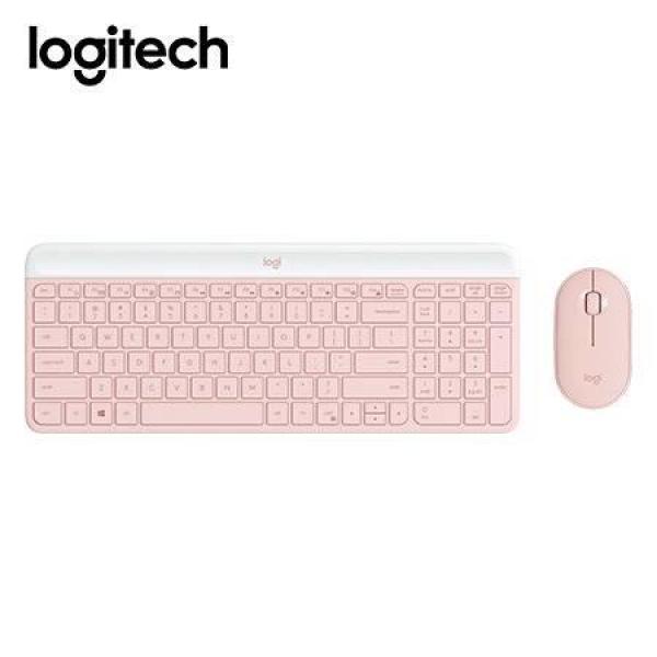  LOGITECH MK470 combo teclado + mouse inalámbrico slim USB rose 