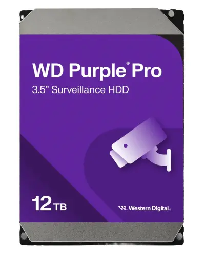  WESTERN DIGITAL SE-HDD12TB-PRO disco duro Purple Pro 12TB 3.5\" SATA 256MB 7200rpm 550TB/año 64 cámaras 