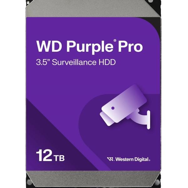 WESTERN DIGITAL SE-HDD12TB-PRO disco duro Purple Pro 12TB 3.5\" SATA 256MB 7200rpm 550TB/año 64 cámaras