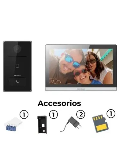 KIT V/PORTERO CON MONITOR 7" CON MICRO-SD