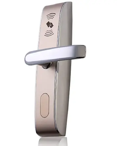  ZKTECO LH4000I Cerradura hotelera inteligente tarjeta MIFARE 13.56MHz lado derecho 280kg auto-bloqueo 