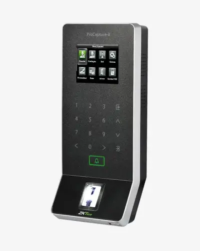  ZKTECO PROCAPTURE-X terminal PoE huella digital control acceso Green Label 