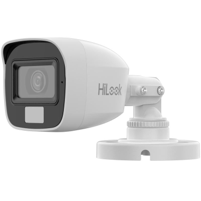  HILOOK THC-B157-LPS Mini Bala 3K 5MP Audio y Luz Dual Lente 2.8mm Luz Blanca + IR 