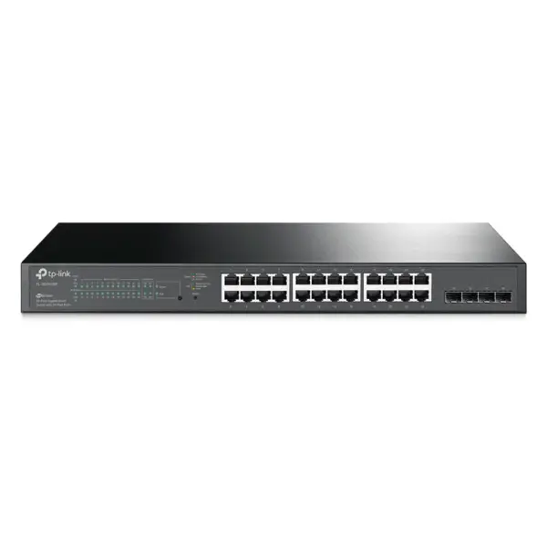  TP-LINK TL-SG2428P Switch inteligente JetStream Gigabit 24 puertos 10/100/1000Mbps PoE+ 802.3at 4 ranuras SFP 250W administrado 