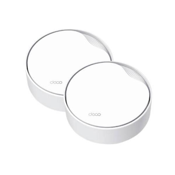  TP-LINK Deco X50-PoE 2-pack Sistema WiFi 6 mesh AX3000 dual band 2402Mbps 5GHz 574Mbps 2.4GHz PoE+ 802.3at cobertura 465m² 