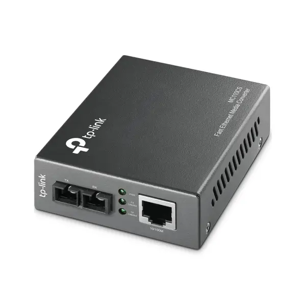 TP-LINK MC110CS Convertidor medios 10/100Mbps Fast Ethernet RJ45 fibra óptica monomodo SC 20km WDM 