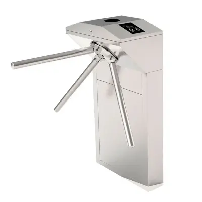  ZKTECO TS1022 PRO molinete vertical simple con lectoras RFID + huella FR1200 e InBio260 