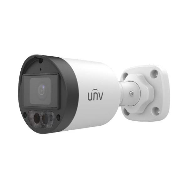  UNIVIEW UAC-B125-AF28M-W Cámara Análoga Bullet ColorHunter 5MP Lente 2.8mm Micrófono Incorporado 24/7 Color IR 20m IP67 Blanco 