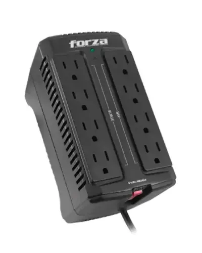  FORZA FVR-902 Estabilizador regulador voltaje automático 900VA 8 tomas universales 110-240V 