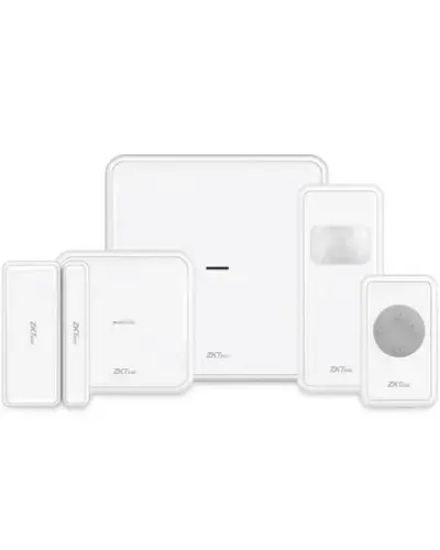  ZKTECO AP101 kit de alarma inteligente Wi‑Fi con sensor de movimiento y contacto magnético 