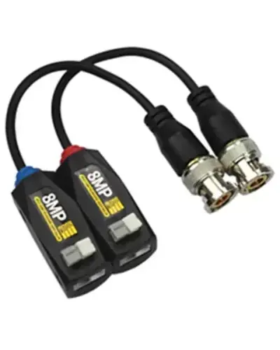  ZKTECO CF800 Balun Video 4 en 1 hasta 8MP Transceptor Pasivo 