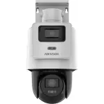 Cámara red PT TandemVu 4MP + 4MP lente fija PoE H.265+ IP67 Hikvision DS-2SE2C400MWG-E/14